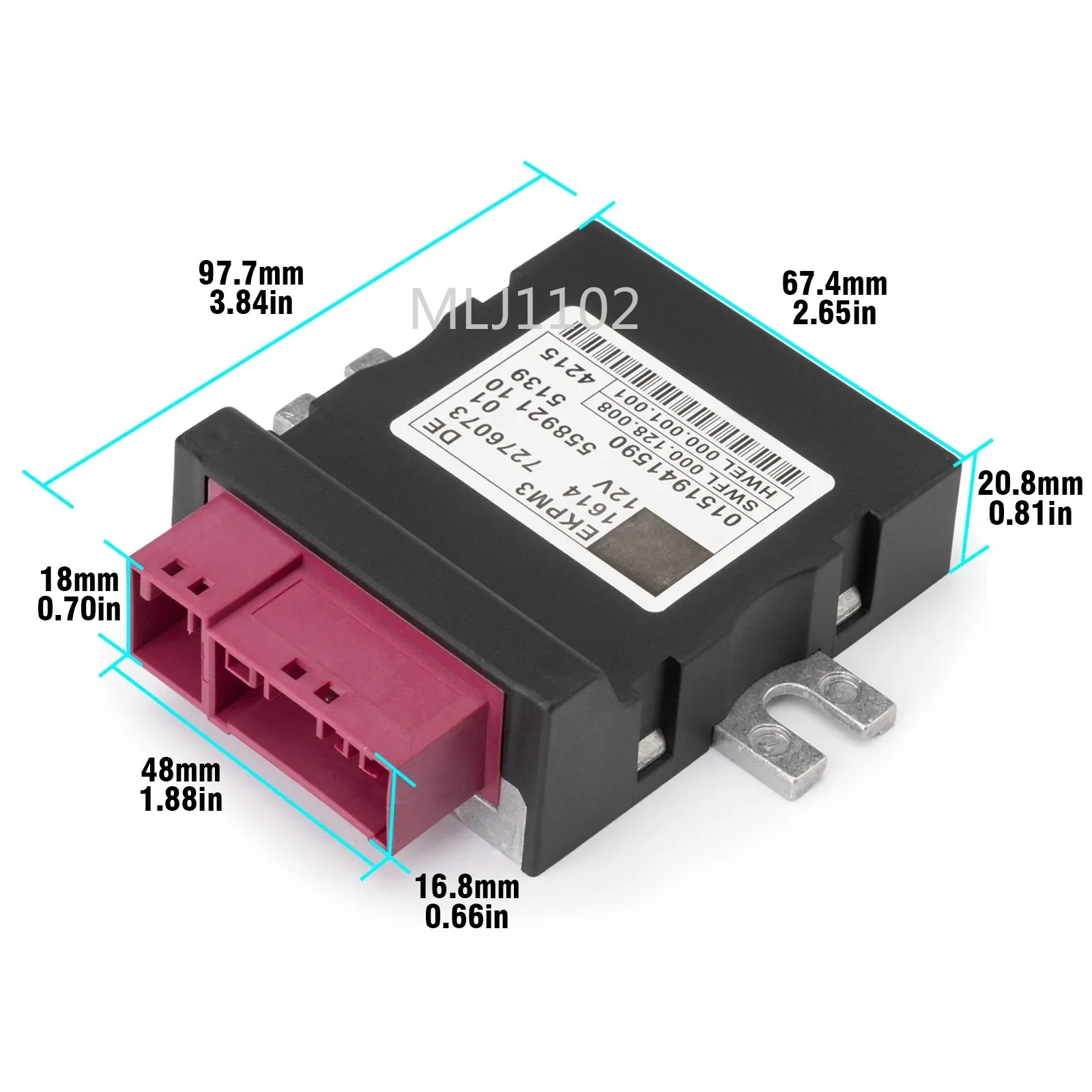 16147276073 16147358144 16147371832 16147411596 55892110   وحدة التحكم في مضخة وقود السيارة لسيارات BMW 3 5 6 7 Series X3 X5 X6 F10