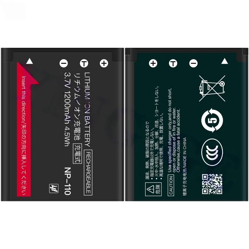 NP110 1200mAh Camera Battery for CASIO Ex-z2000 Z2200 Z2300 Z3000 High Quality and High Performance Lithium Battery