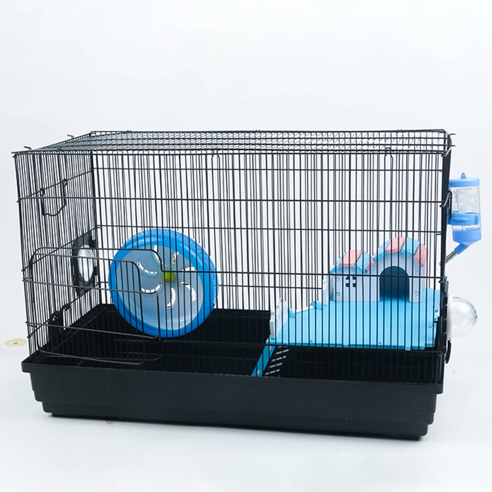 

Hamsters Breathable Mixed Color Small Iron Wire Plastic Hamster Cage House Hamsters