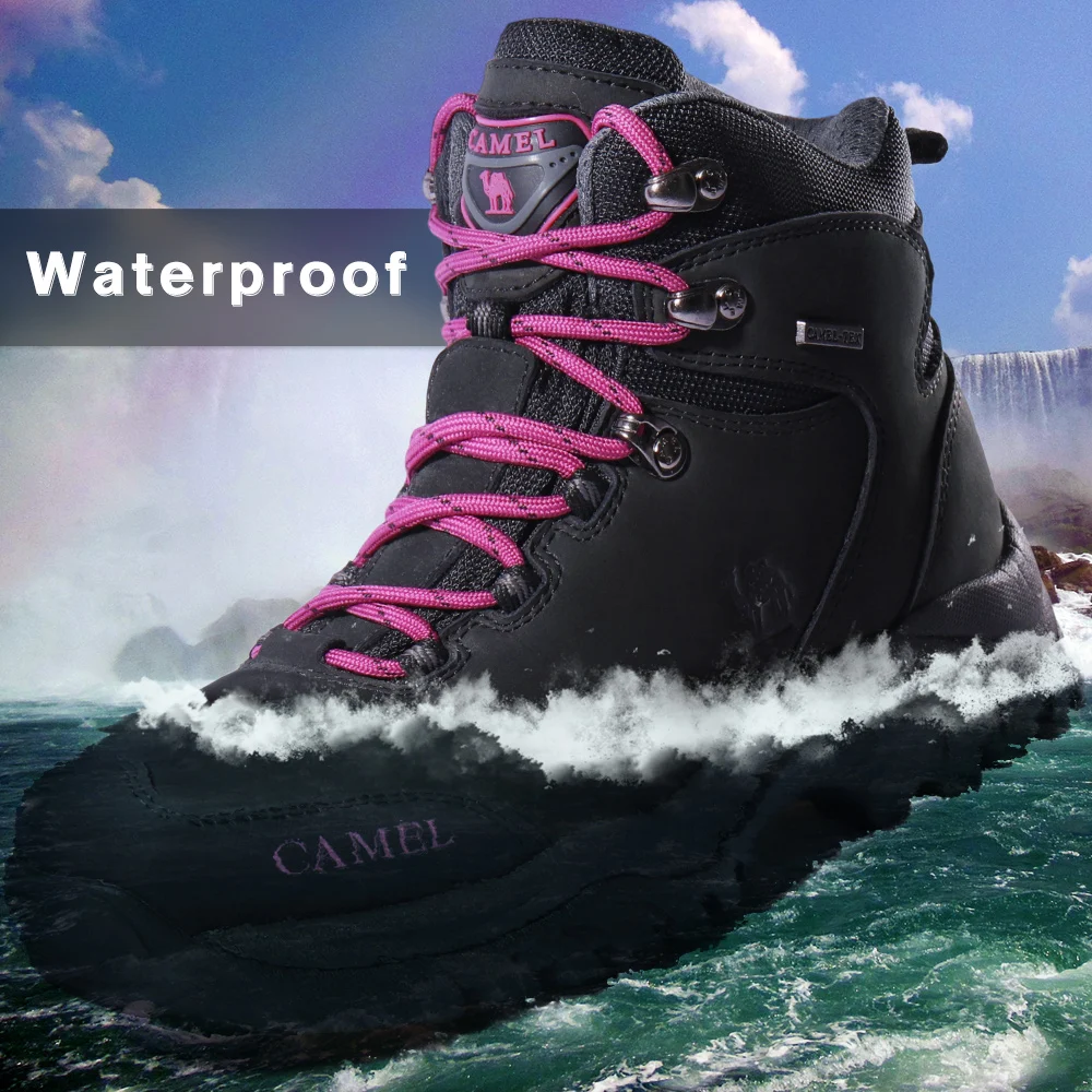 GOLDEN CAMEL Outdoors Hiking Shoes Waterproof Military Tactical High Top Hiking Boots Anti-Slip Trekking Shoes for Women 2023