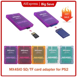 Адаптер для SD TF-карты Bitfunx MX4SIO для PS2 Slim Fat Ретро игровая консоль MX4SIO SIO2SD адаптер для всех Playstation 2