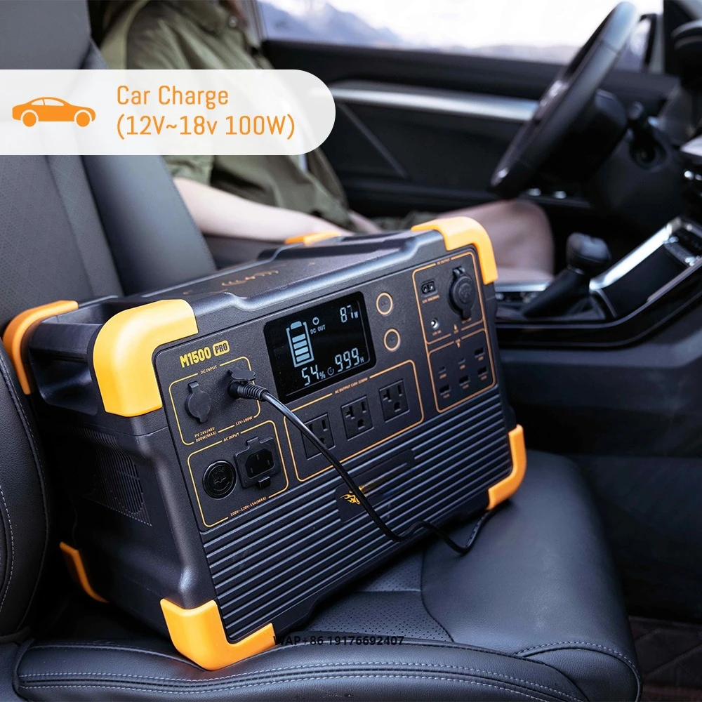 

Portable 2000W Solar Power Generator with Lithium Ion Battery Solar Panel Car & Home Use 110V/220V DC