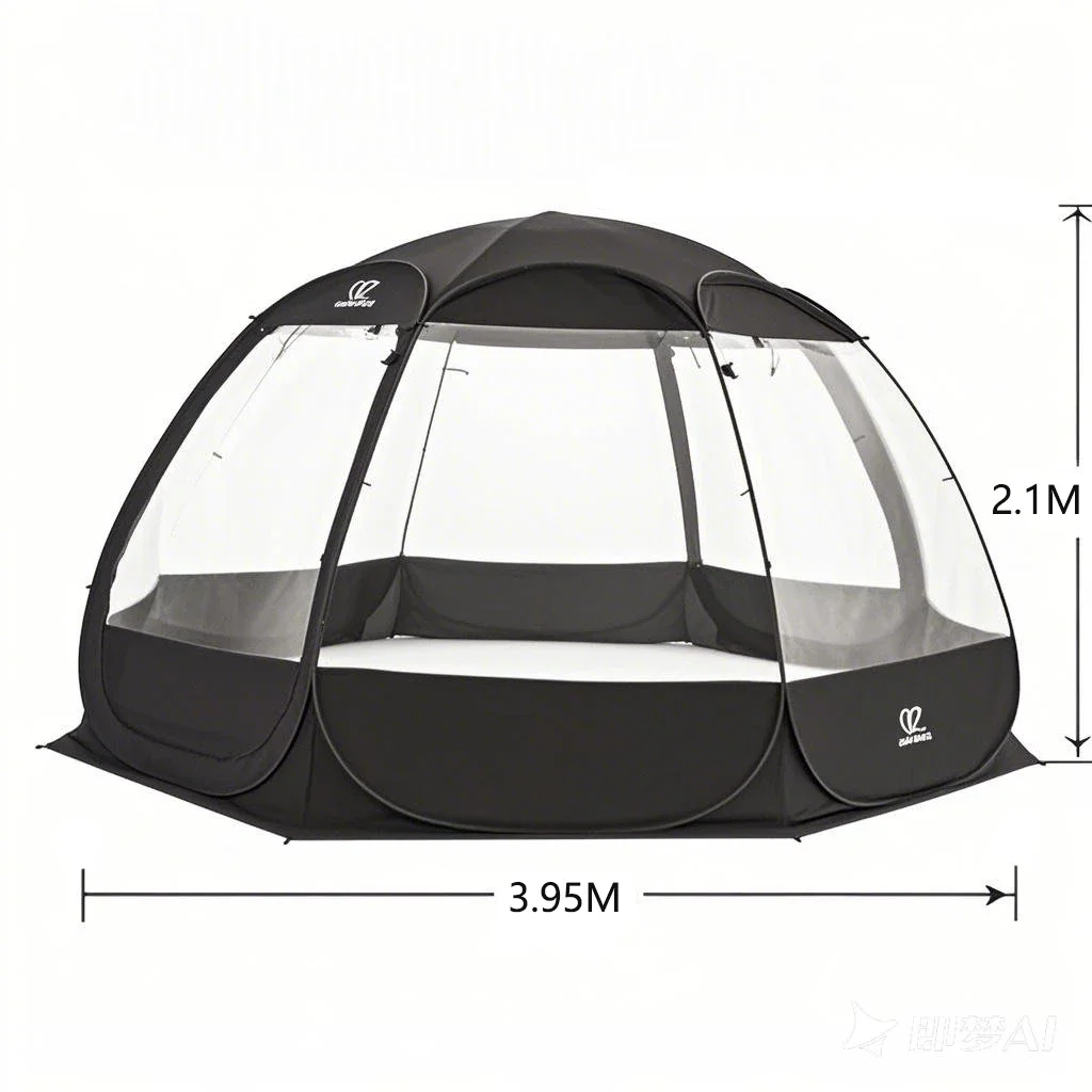 Outdoor open-air starry sky transparent spherical tent courtyard sun room quick opening free construction