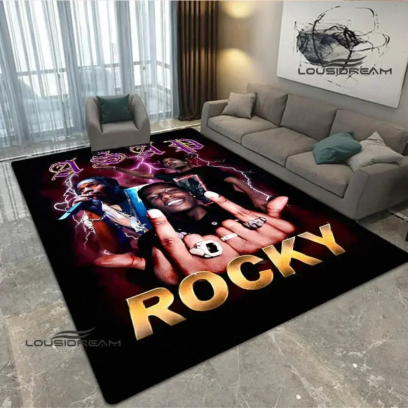 Hip-hop Asap Rocky Printed Carpet Yoga mat living room bedroom beautiful carpet non-slip doormat photography props birthday gift