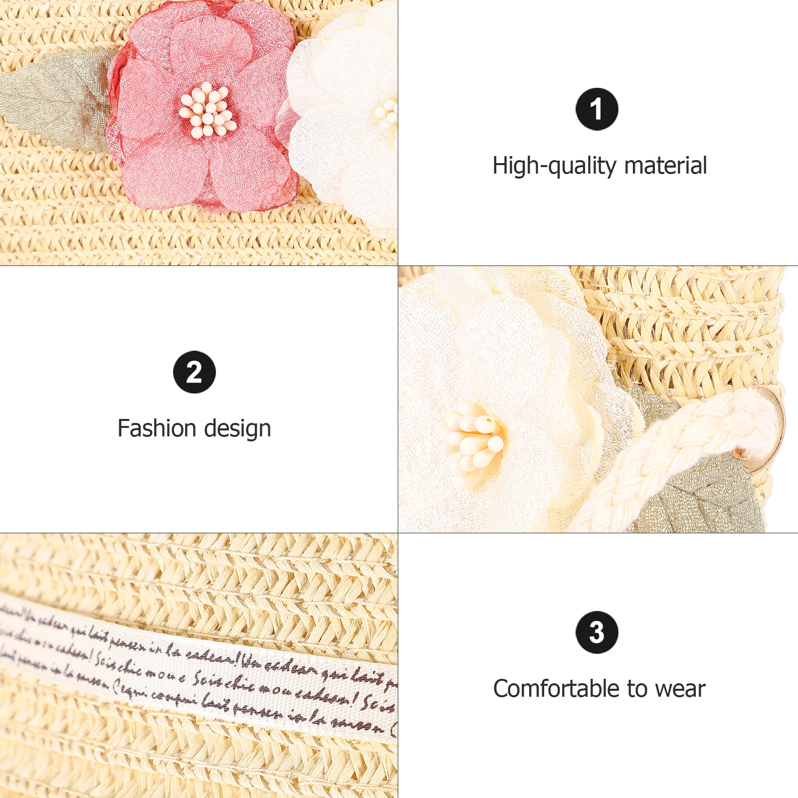 

Kids Straw Sun Cap UV Straw Storage Bag Protection Beach Tote Bag Summer Boy Girl Breathable Comfortable Storage Cool Style
