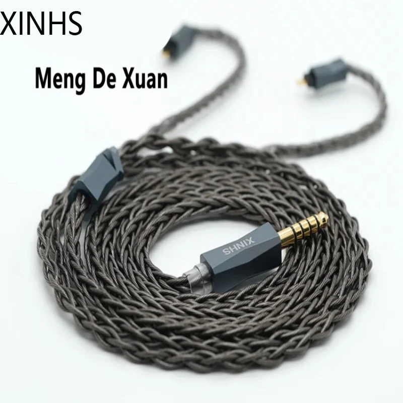 XINHS S129 Mengde Xuan 8-adriges Litz-Struktur-Kopfhörer-Upgrade-Kabel aus monokristallinem, kupferbeschichtetem und silber+Graphen-beschichtetem Kupfer – Detail 1