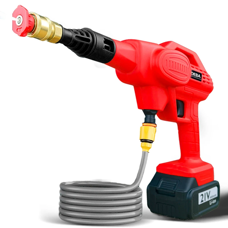 

Cordless Portable High Pressure Electric Car Washer Gun With Rechargeable Battery Power Car Washer