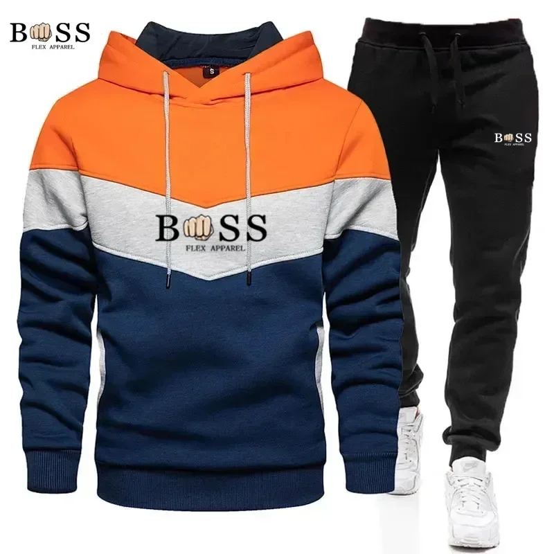 2024 Men's and women's winter hoodie set men's fashion hoodie, brand pants casual jogging set sportswear sweatshirt men's and wo