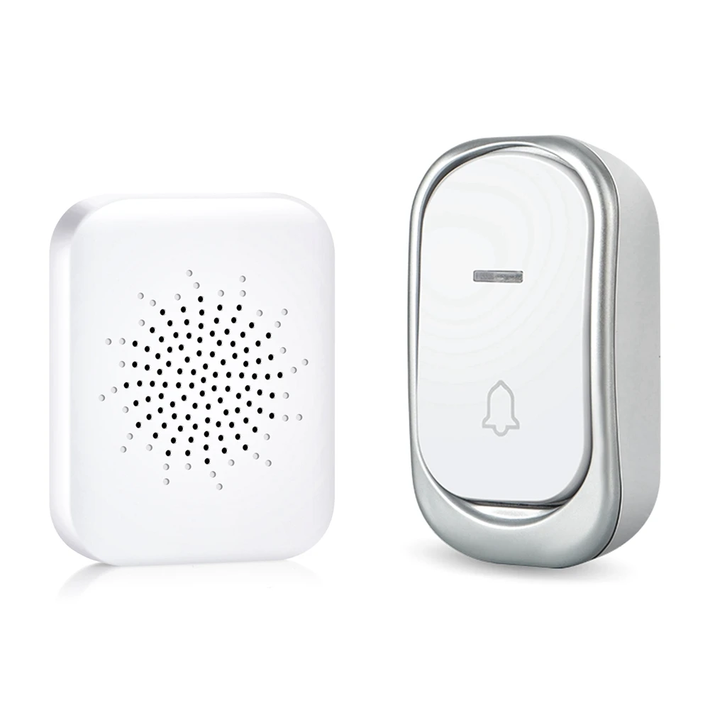 ABJI-Outdoor Wireless Doorbell USB Interface Home Remote Control Ring Door Bell Kit House Chimes Doorbel