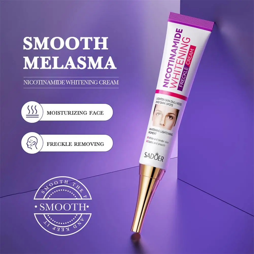 Nicotinamide Whitening Freckle Melasma Removing Cream Moisturizing Desalinating Stain Lightening Brightens Skin Tone