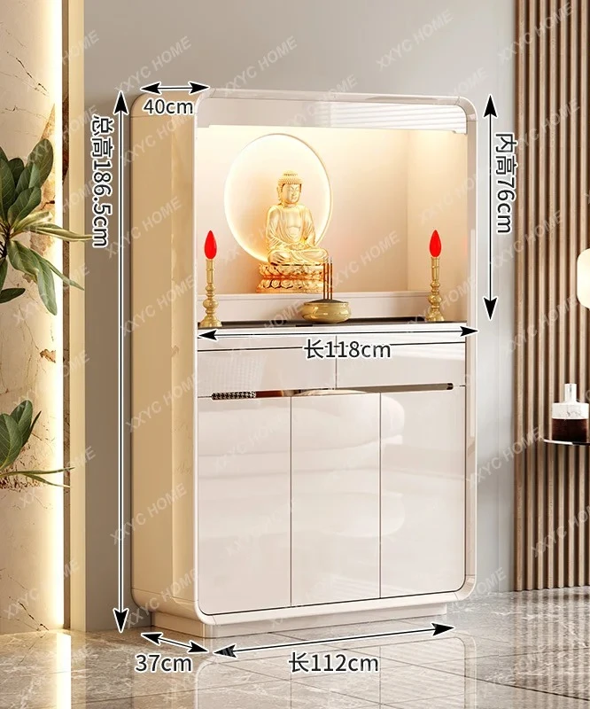 Y Home Buddha Altar Cabinet Living Room God of Wealth Incense Table