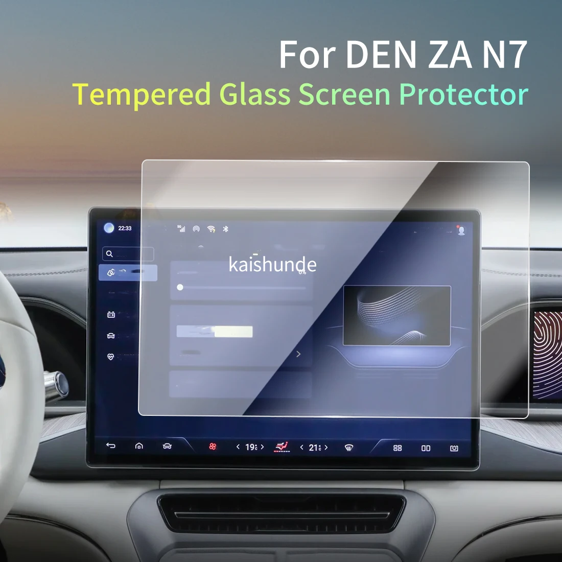 Car Stickers Meters Protector For 26 DEN ZA N7 Tempered Glass Protective Film Display Navigation Vehicle