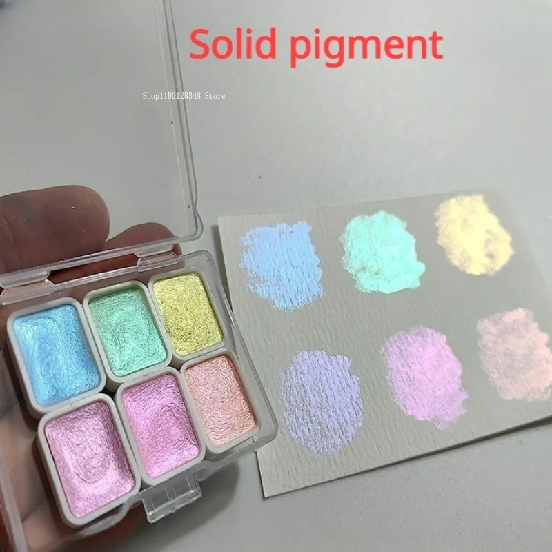 1ml Japanese Type Solid Pigment Pure Color Pearl Light Watercolor Handwork DIY Nail Makeup Painting Rendering Hand-painted Dye