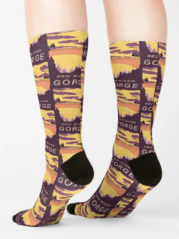 Rote Fluss schlucht, klobige Socken kawaii Sports trümpfe Geschenke Jungen socken Frauen