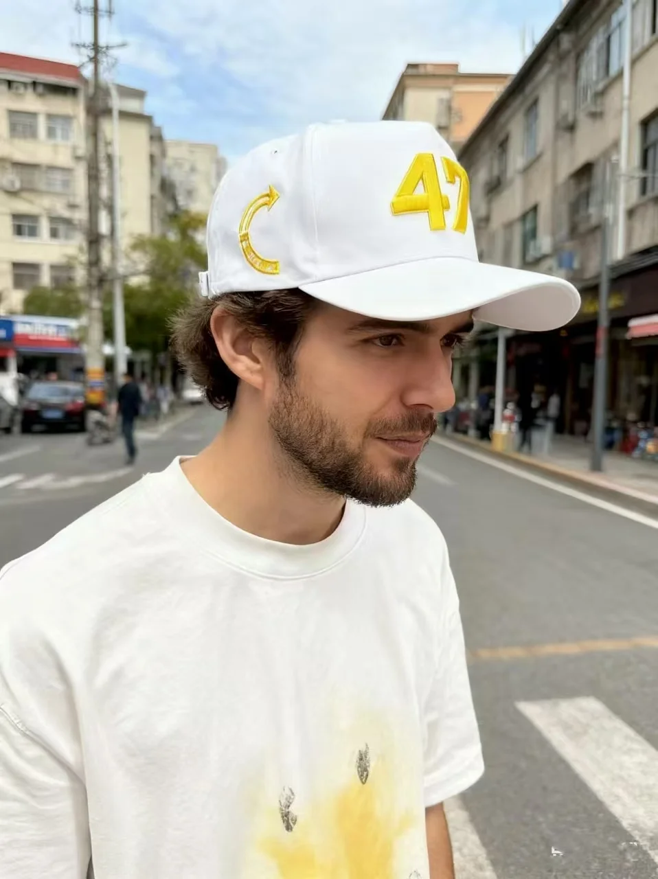 Charlie Kirk Hut, Goldstickerei, USA 47, Baseballkappe für Männer und Frauen, republikanische Geschenkhüte, weiß – Detail 33