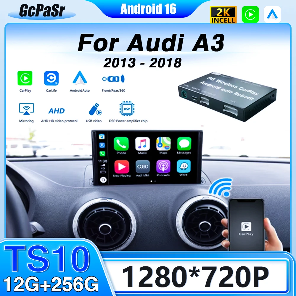 Android 7 Inch For Audi A3 2013-2018 Android 13 Touch Scre Car