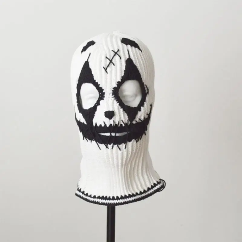 Spooky Knitted Beanie Hat Halloween Bleeding Balaclava Hat