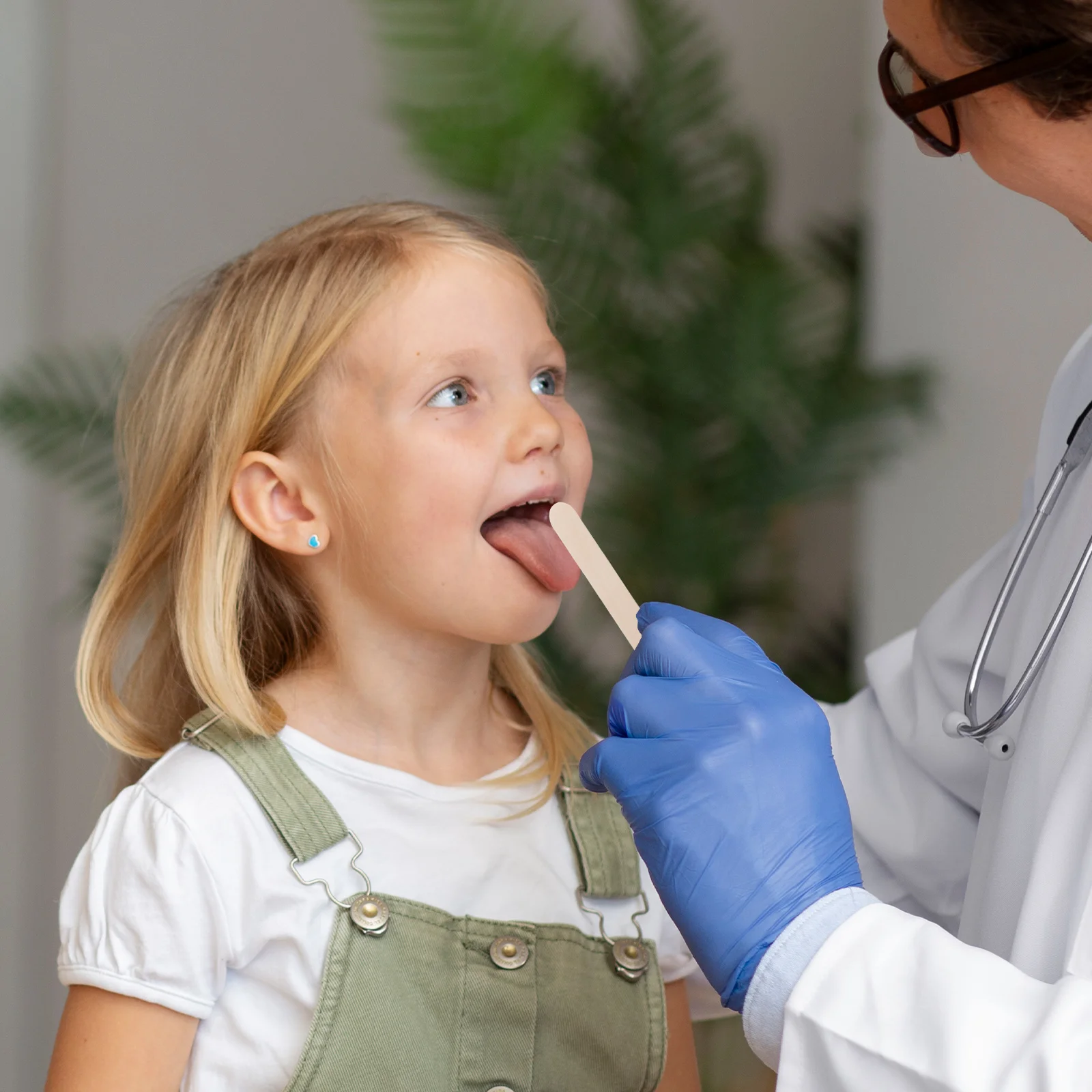 

100 Pcs Tongue Pressing Board 's Ice Cream Stick Equity Sticks Spatula Giant Popsicle Wooden Colored