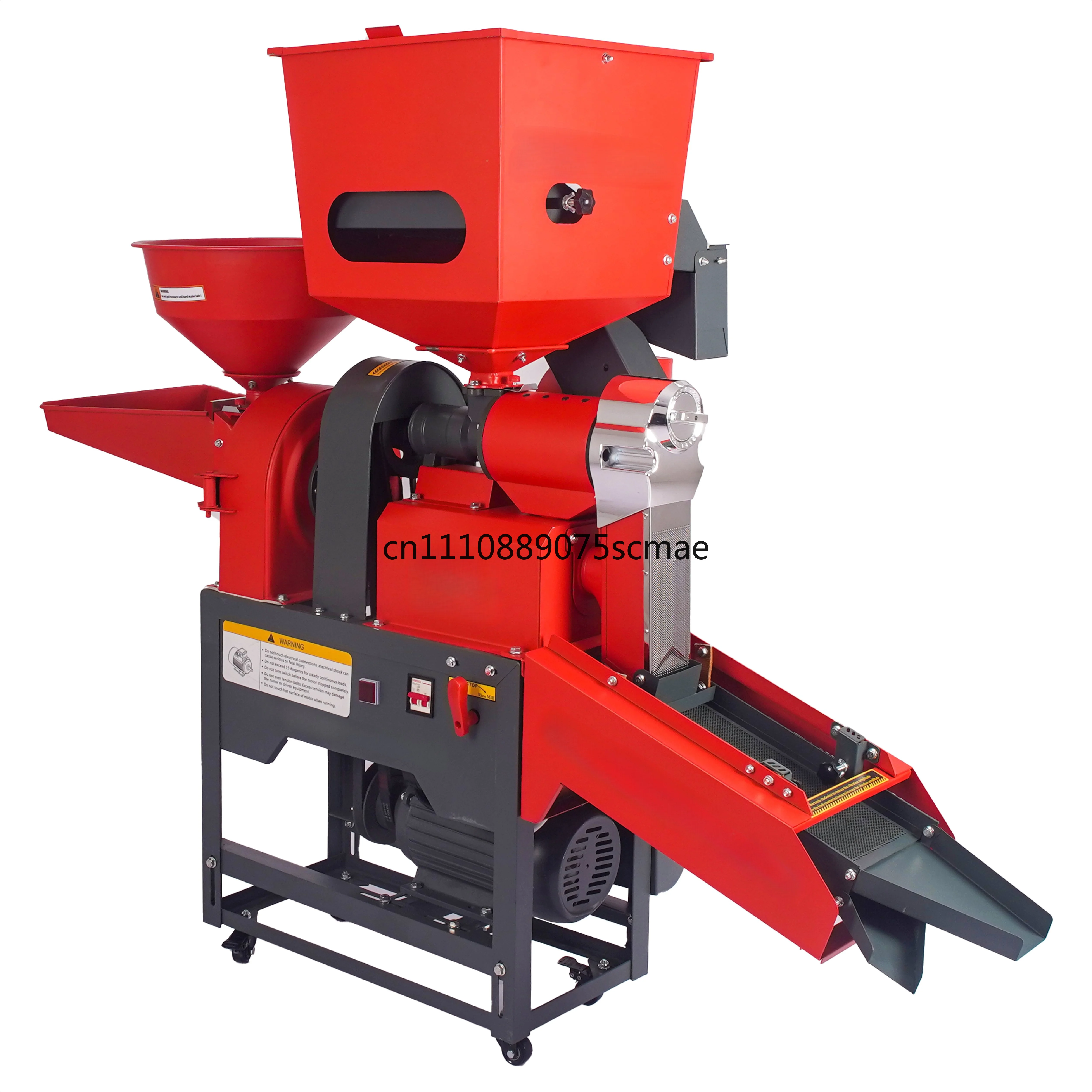 220V Automatic Rice Milling Machine, 150KG H‑Bearing Mini Stone Powder Separator, Agricultural Vibrating Sieve