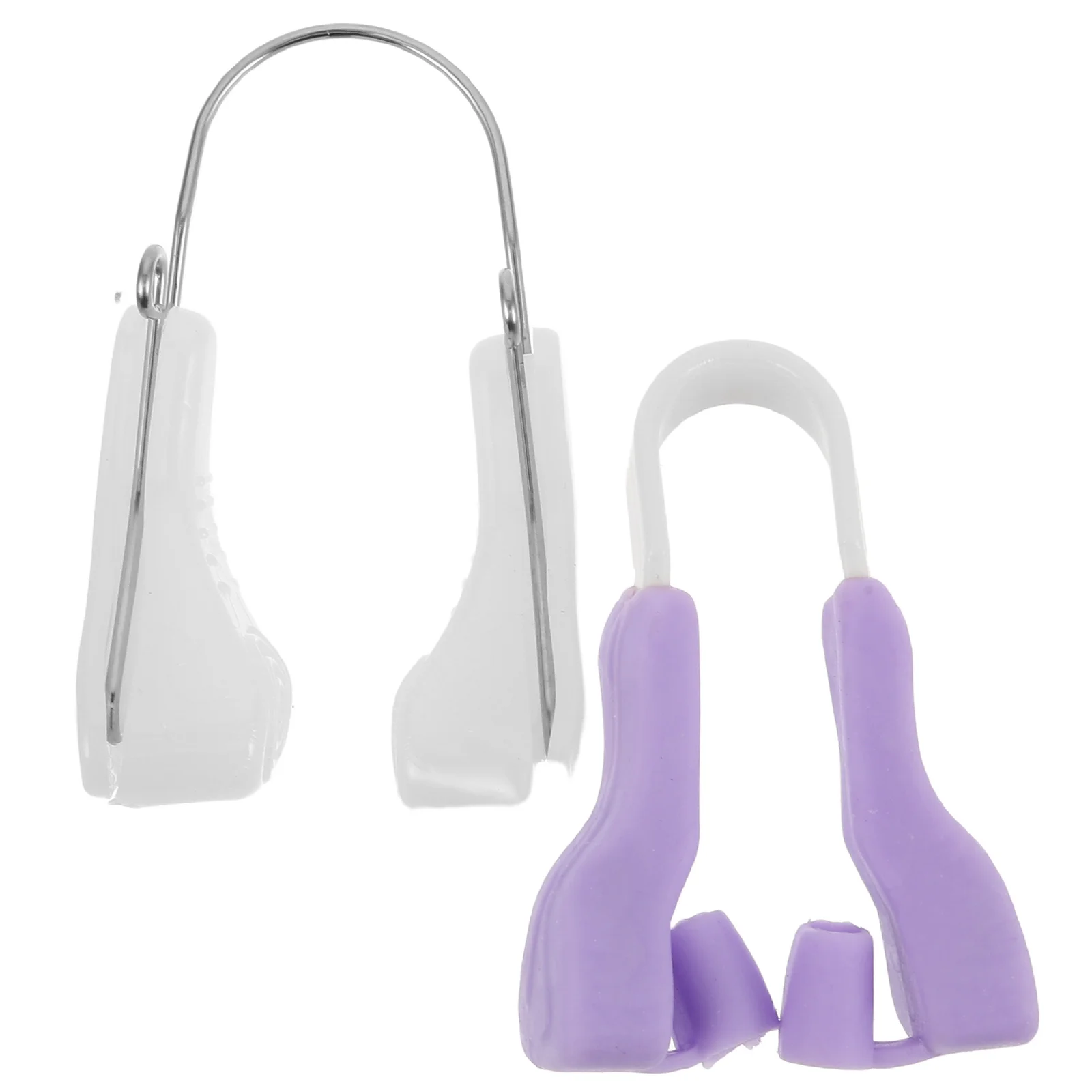 

2 pcs Nose Clip Correction Guard Beautification Corrector Device White Upgraded Night Purple Sleep Slimming Tool