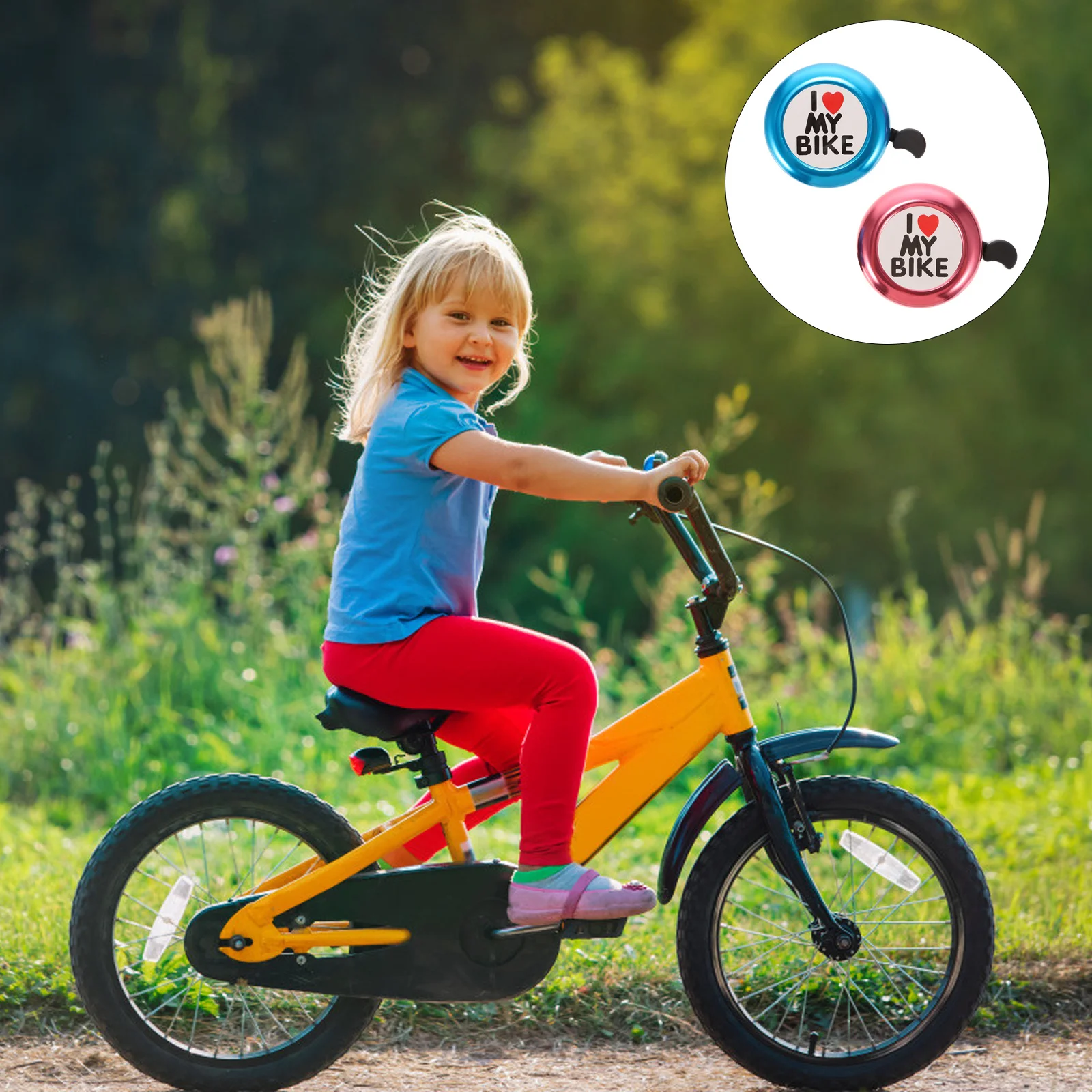 

1Set Lovely Round Bike Bell for Children High Quality Alloy Plastic Material Easy Install Suitable for Common Bicycles