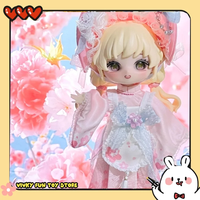 

6 шт. Nagi12 очков, детская одежда, вишневый цвет, чаепитие, древний стиль, детская одежда Han Yang Compromise Mjd/Bjd/Ob11, одежда