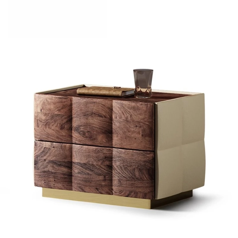 

Italian minimalist bedside table luxury villa master bedroom design bedside table