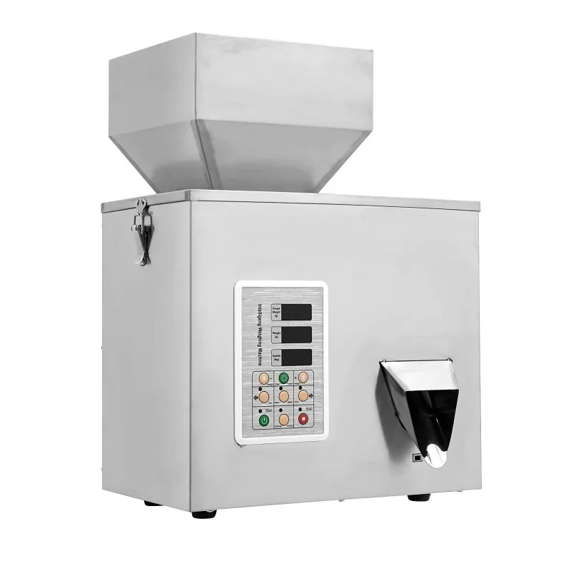 Particle dispenser, adjustable filling range for tea and grains from 2-100 grams, 180W automatic particle weighing machine