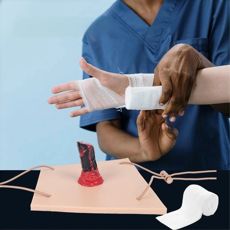 Wearable Foreign Object Piercing Wound Training Model Foreign Object Wound Care Training Simulator Wound Dressing Training Model