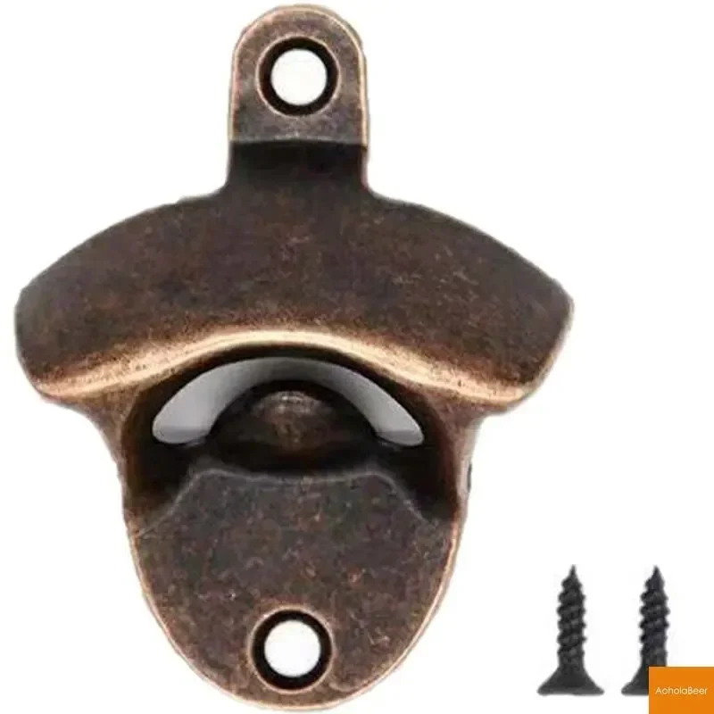 Vintage Bar Bottle Opener Wall Mounted Alloy Beer Openers Four Colors Available Black Silver Yellow Red Bronze Kitchen Tools