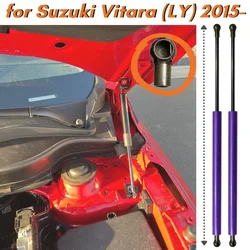 Qty(2) Hood Struts for Suzuki Vitara LY 4th 2015-present Escudo Front Bonnet Carbon Fiber Gas Spring Lift Support Shock Absorber