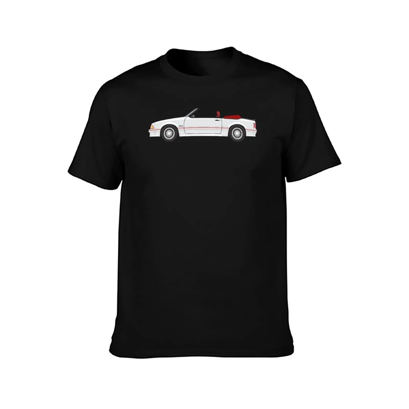 87-92 White convertible T-Shirt Plus Size Solid Color T-Shirt
