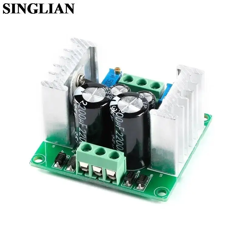 LM317/LM337 AC-DC Dual Power Module Adjustable Converter Rectifier Filter Board OP Amp Amplifier Regulator LM317-337