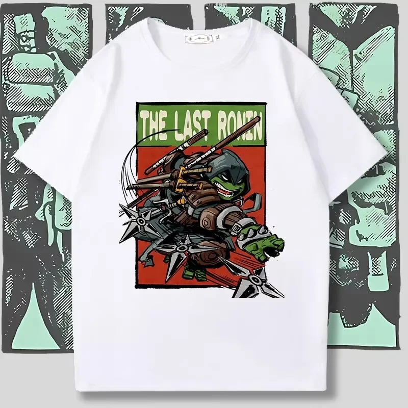 Bestseller - Nickrodham Animated Teenage Mutant Ninja Turtles Movie Series Printed 100% Cotton T-Shirt, Children's Cute Top