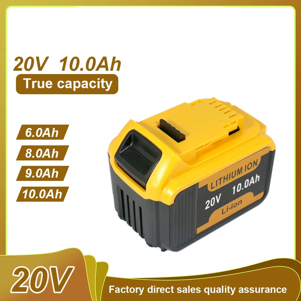 

Для Dewalt 18 В 10,0 Ач аккумуляторная батарея для Dewalt аккумуляторная отвертка дрель винтовой пистолет гаечный ключ ударные батареи DCB200 DCD790