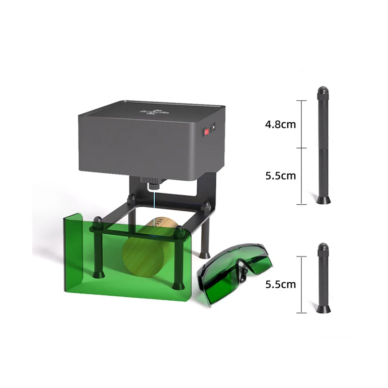 DJ6 Mini Portable Laser Engraver Diy Bluetooth Machine Painted Dog Tag Paper Leather Wooden Plastic Logo CNC Machine