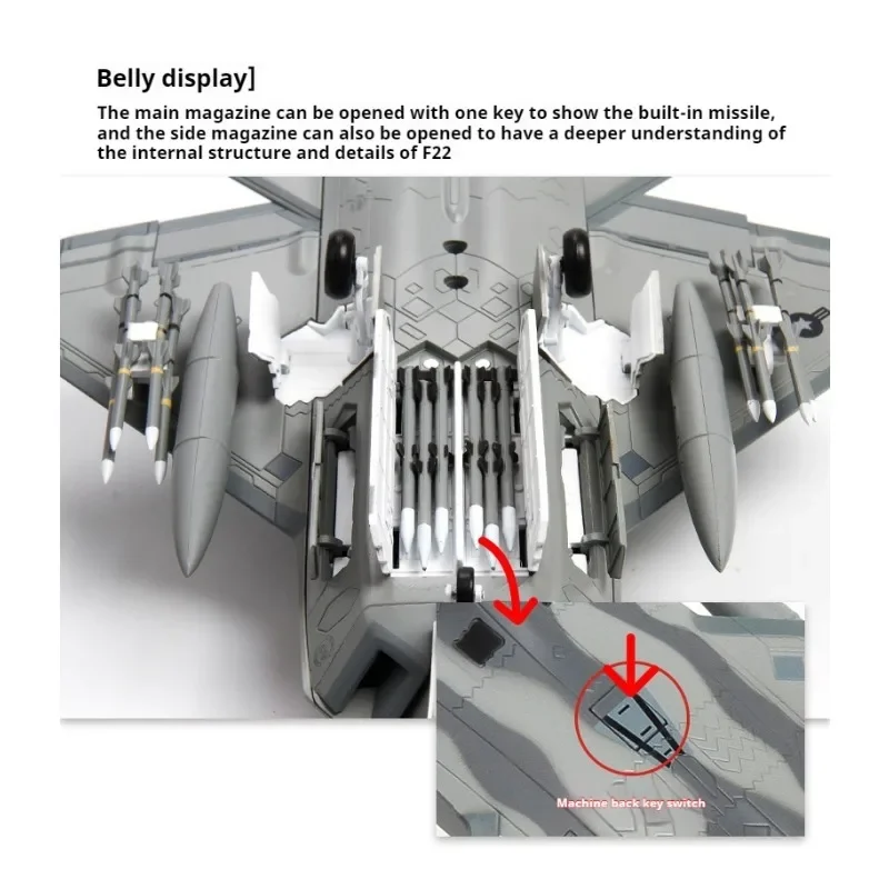 perfect gifts:27cm alloy F22 stealth fighter model,1:72 military aircraft decoration,adult toys,cool stuff,stress reliever toys