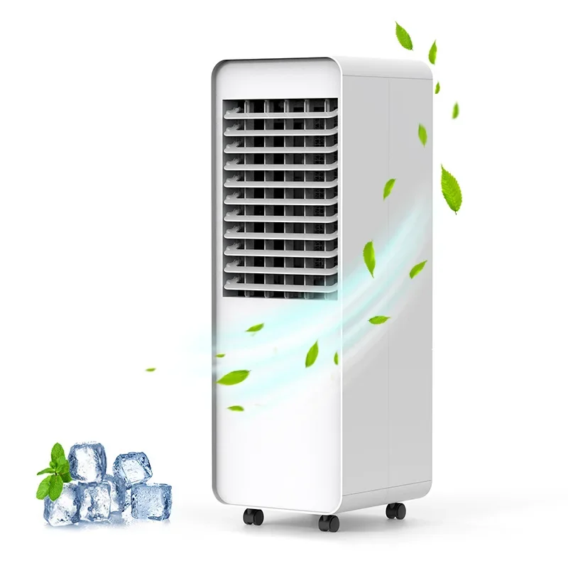 Small mobile cooling fan summer cooling and humidifying intelligent electric fan