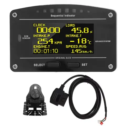 Durable-Race Dash Panels Dashboard Obdll Connection Racing Gauge Multi-Function Race OBD2 Display