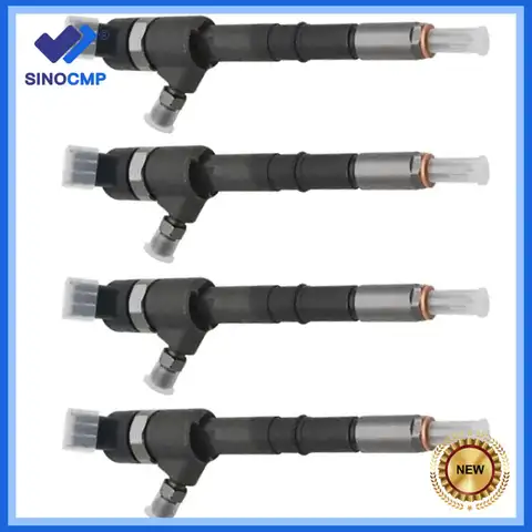 0445110310 4pcs Fuel Injector for Mahindra Scorpio 2.2L Diesel Engine New Excavator Parts