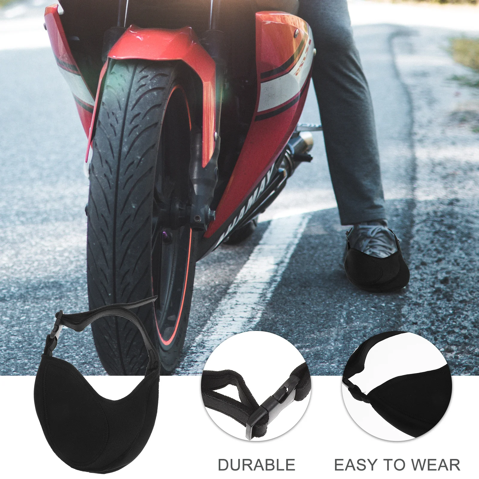وسادة أحذية الدراجات النارية، غطاء حذاء لعتاد التحول، خفيف الوزن وغير قابل للانزلاق ومقاوم للماء لملحقات الدراجات النارية