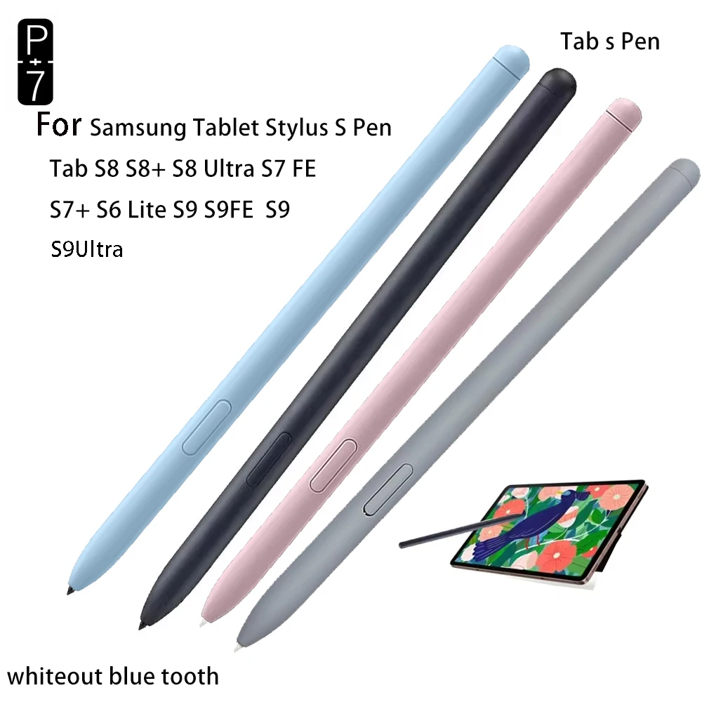 P+7 Tablet SPen Stylus Touch Pen For Samsung Galaxy Tablet Tab S10 S8 S9 S9FE S7 FE S6 Lite S7+ S8+ Touch Pen Without Bluetooth