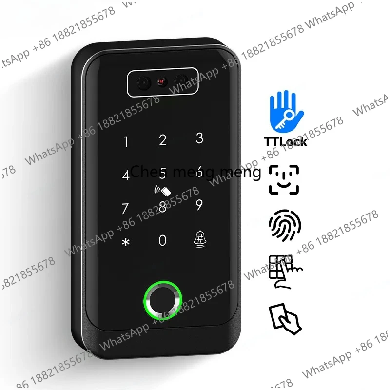 

Facial Recognition Access Control Reader Electronic TTLock APP Fingerprint password Card Smart Door Lock for company