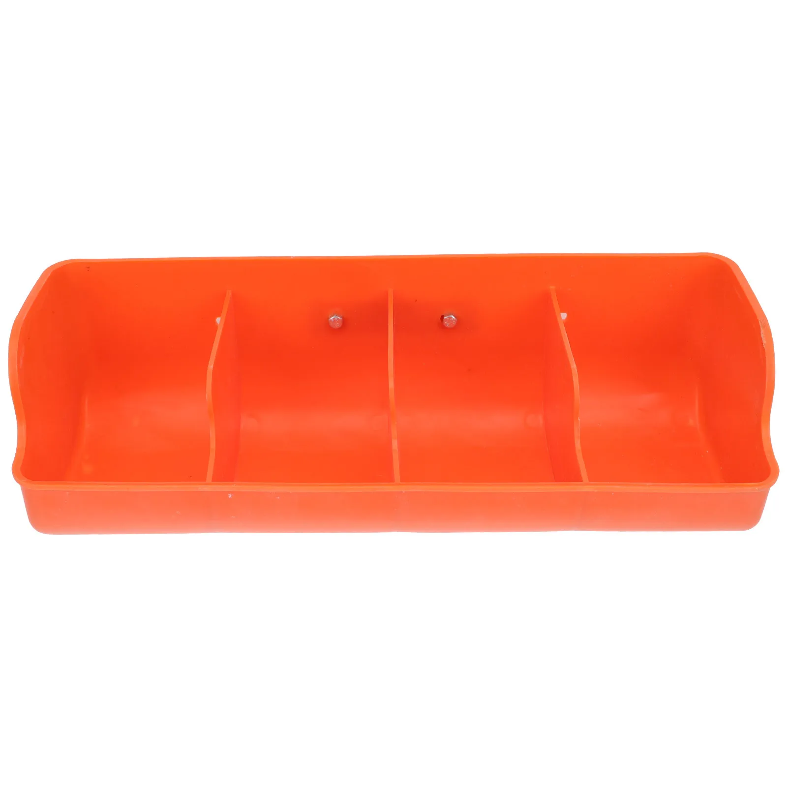 

Pig Feeding Trough 4-Compartment Plastic Durable Pig Feeder Farm Feed Dispenser Easy-Clean Livestock Manger Livestock Trough