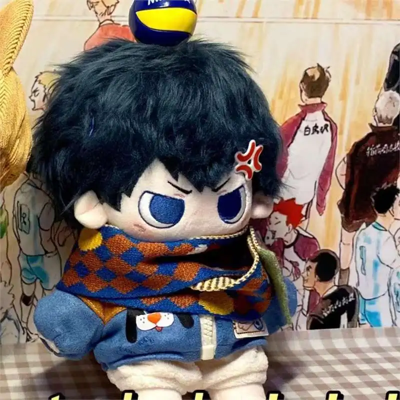 Hinata Shoyo Kageyama Tobio Stuffed Anime Haikyuu 20cm Cotton Doll Toys for Children Adult Dress-up Puppet Collectibles Plushies