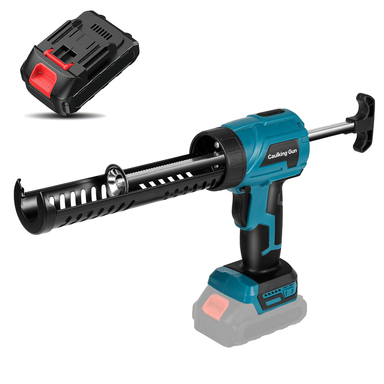 Pistolet à mastic électrique sans fil 4-en-1, 4 vitesses réglables, haute puissance pour fenêtres, portes, carreaux et projets de bricolage, outil de scellement