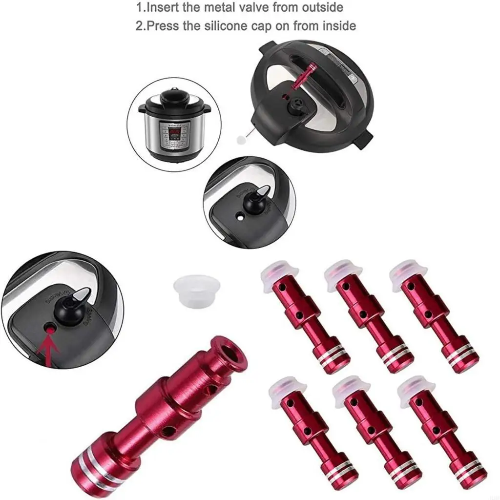 

J1HF Набор из 6 сменных поплавковых клапанов с металлической текстурой для обеспечения безопасности и уплотнения