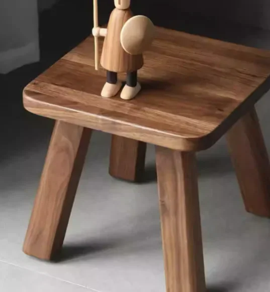 

North American black walnut children's simple small bench