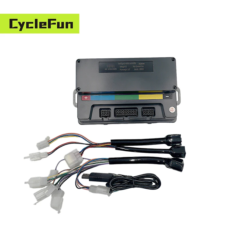 VOTOL EM50S EM-50 55A 48V 60V 1000W FOC BLDC Sine Wave Controller For QS 90 1KW Mid Drive Motor For ELectric Scooter Motorcycle