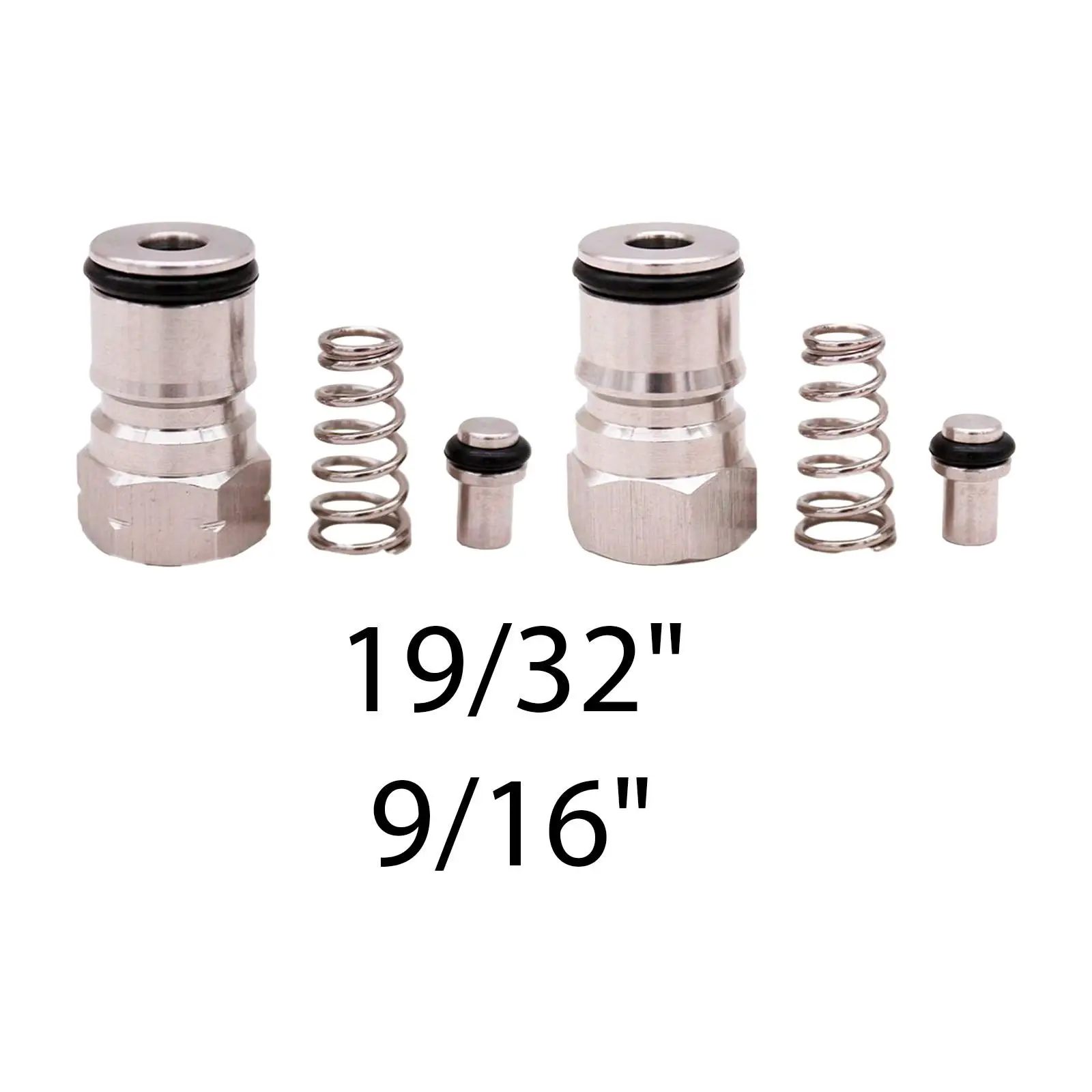 Beer Ball Lock Keg Post Kit 304 Stainless Poppet Spring Easy Install Replacement for Dispensing System
